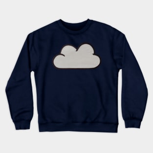 Navy Cloud Design Crewneck Sweatshirt